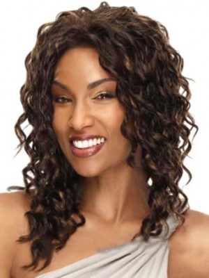 Online Medium Curly African American Lace Wigs For Women 14 Inch