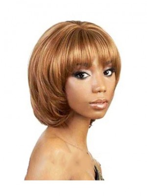 Custom Super Charming Short Straight African American Wigs For Women 10 Inch