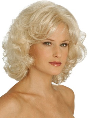 Mid-Length & Bottom Layered Curls Synthetic Wig