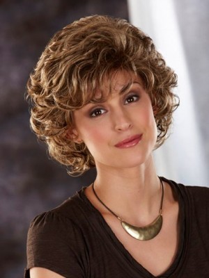 Midlength All Over Waves Synthetic Wig