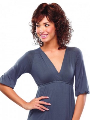 Shoulder Length Curly Lace Front Caz Wig