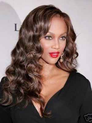 18" Curly Synthetic Celebrity Wig