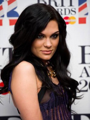 Jessie J Long Wavy Synthetic Lace Wig