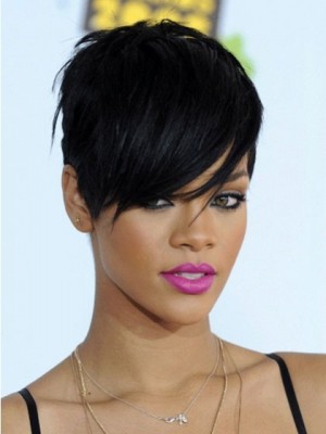 Rihanna Boystyle Fashion Short Synthetic Wig