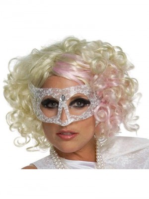 Attractive Medium Curly Lady Gaga Lace Front Wig For Woman