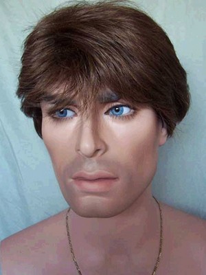 Wonderful Short Straight Synthetic Capless Wig For Man