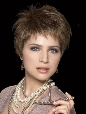 Ultra-light Short Wispy Synthetic Wig With Layering Style