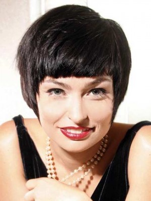 New Fashion Carefree Short Straight Capless 100% Remy Human Hair Wig