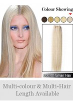 No Clips Straight Full Head Extensions 
