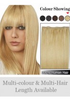 20" PU Skin Weft Remy Human Hair Extensions 