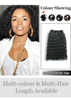 Curly Indian Remy Hair Weft Extensions 
