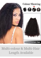 Curly Indian Remy Hair Weft Extensions 