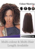 Curly Indian Remy Hair Weft Extensions 