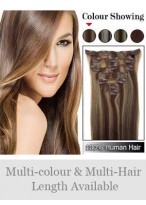 7 pcs From 14"(70g) Straight Clip In Full Head Set 