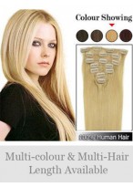 7 pcs From 14" Straight Clip In Full Head Set 