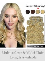 7pcs From 14" Wavy Clip In Full Head Set 