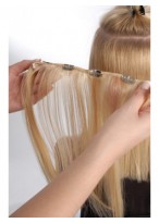 100% Human Hair 18 Inches 4 Clips in Extensions 