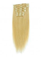 10 pcs From 14" Straight Clip In Full Head Set 