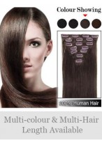 7 pcs From 14" Straight Clip In Full Head Set 