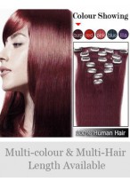 7 pcs From 14" Straight Clip In Full Head Set 