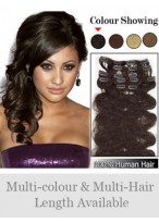 7 pcs From 14" Wavy Clip In Full Head Set 