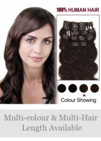 7 pcs From 14" Wavy Clip In Full Head Set 