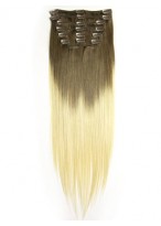 Dip Dye Clip-in Straight Hair 