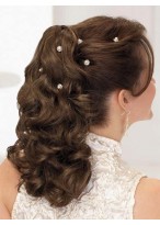 18" Curly Built-in Clip Synthetic Ponytail 