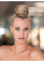 6" Synthetic Pressure Clip Bridal Buns 