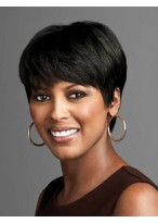 Elegant Straight African American Wigs 