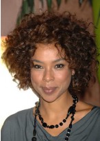 Natural Short Curly Synthetic Wig 