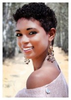 Cute Short Curly African American Wigs 