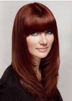 Modern Long Straight Capless Haircut Wig 