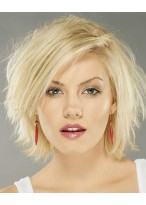 Suitable Long Blonde Remy Human Hair Wigs 