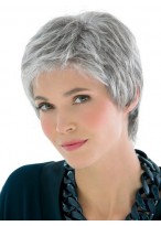 Short Grey Synthetic Wigs 