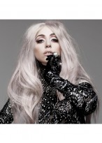 Lady Gaga Straight Lace Front Synthetic Wigs 