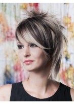 Unique Layers Capless Synthetic Wigs 