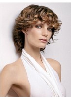 Flexibility Curly Hair Synthetic Wigs 