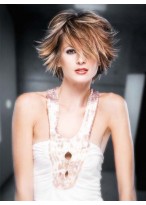 Beautiful Short Straight Capless Synthetic Wigs 