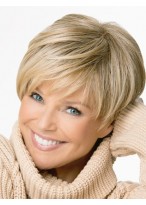 Affordable Blonde Boycuts Synthetic Wigs 
