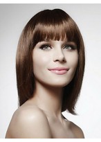 100% Human Hair Capless Medium Wig 