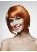 100% Human Hair Short Bob Style Wig 