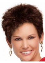 Short Boy Cut Synthetic Capless Wig 