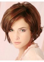 Medium Length Soft Wave Human Hair Lace Front Wig 