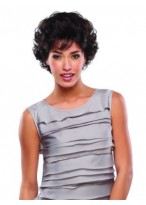 Human Hair Capless Short Curly Wig 
