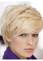 Short Vivacious Human Hair Wig 