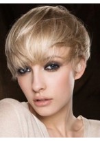 Pixie Cut Bob Remy Hair Short Wig 