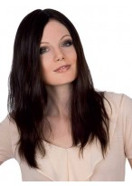 Long Centre Parting Lace Front Remy Hair Wig 