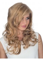 Side Parting Front Lace Curly Remy Hair Wig 