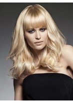 Best Smooth Long Body Wavy Capless Cap Wigs 100% Indian Remy Hair about 18 Inches 